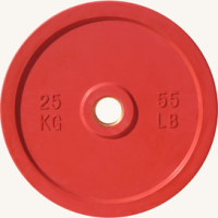Диск обрезиненный "JOHNS" 71025, отверстие d - 51 мм. красный 25 кг