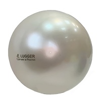 Мяч для художественной гимнастики однотонный, d=15 см (жемчужный)