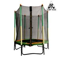 Батут DFC JUMP KIDS 55" зелено-желтый, сетка (137см)