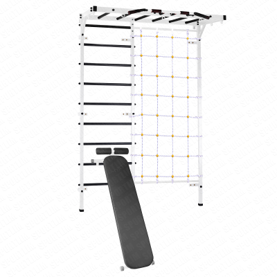 Шведская стенка стандарт со скамьей SR-14 белая